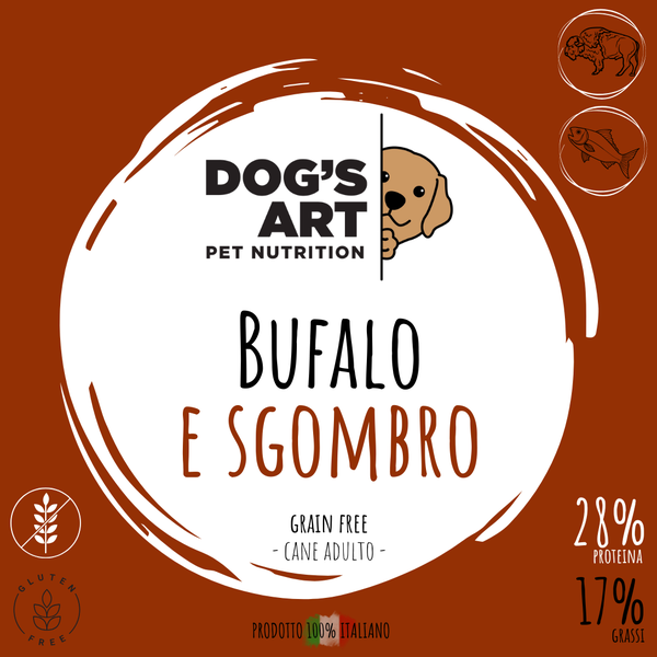 Bufalo e sgombro - etichetta