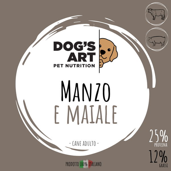 Manzo e maiale - etichetta